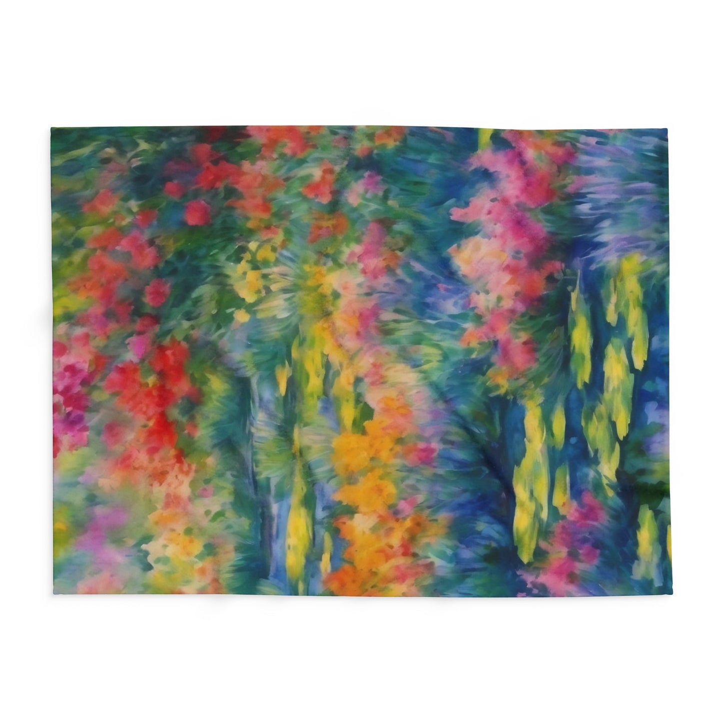 WILDFLOWER POND Arctic Fleece Blanket