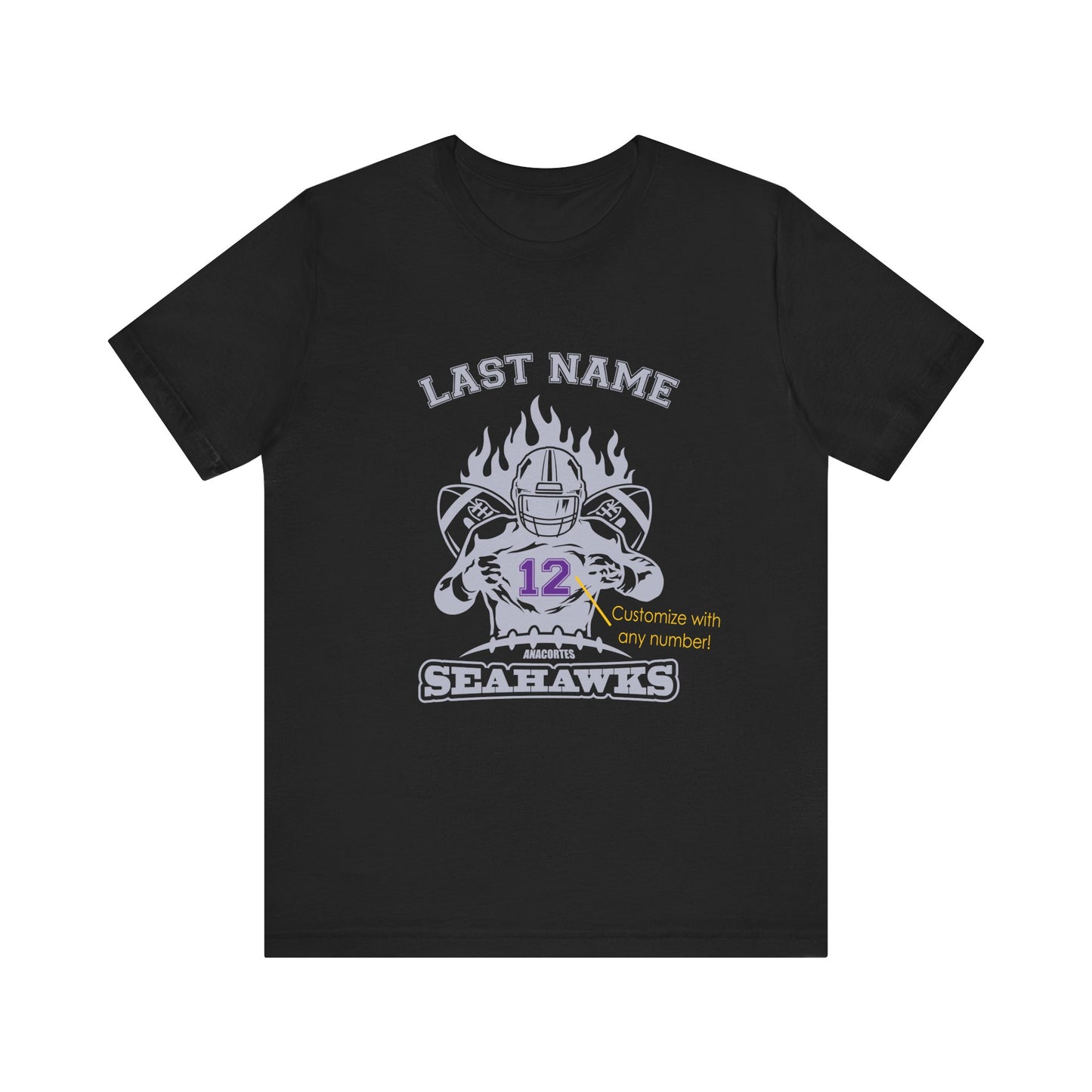 ANACORTES SEAHAWKS FIRE Unisex Jersey Short Sleeve Tee