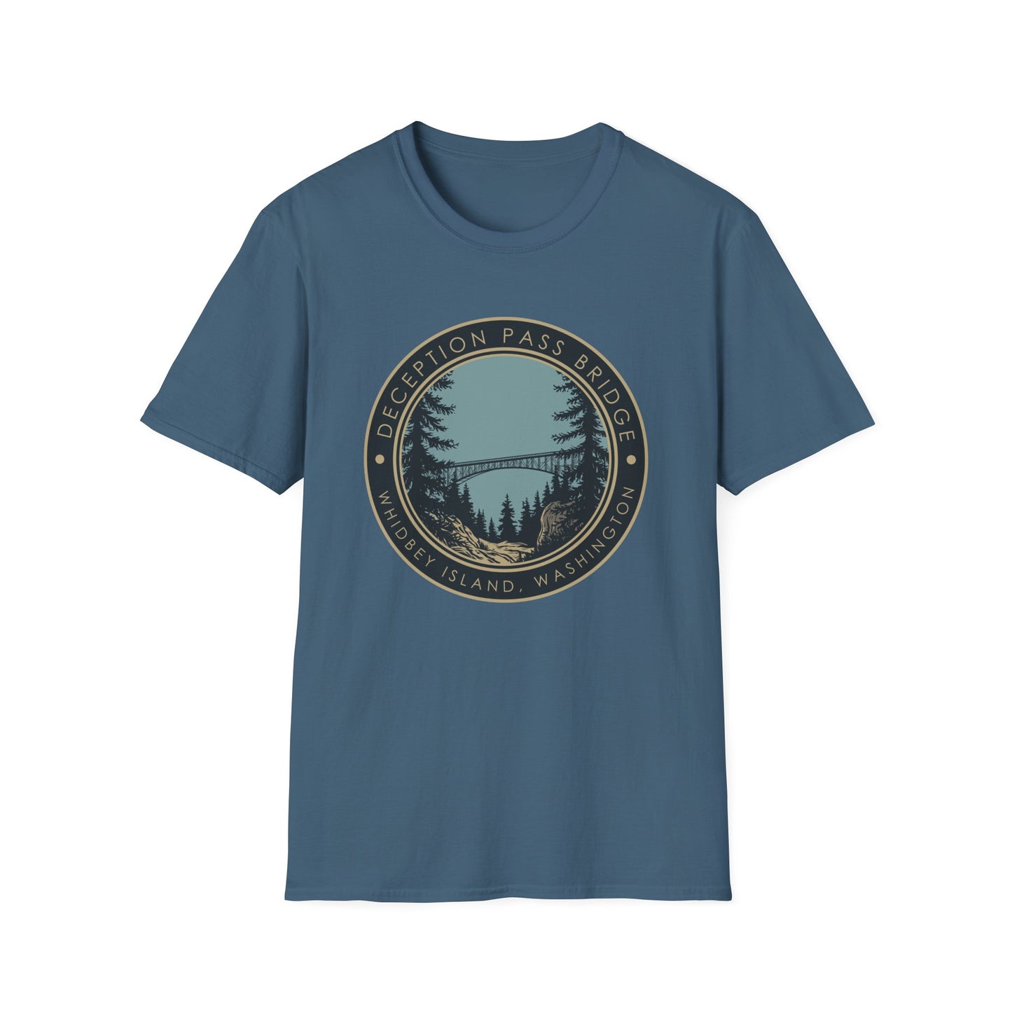DECEPTION PASS BRIDGE, LOOKOUT Unisex Softstyle T-Shirt