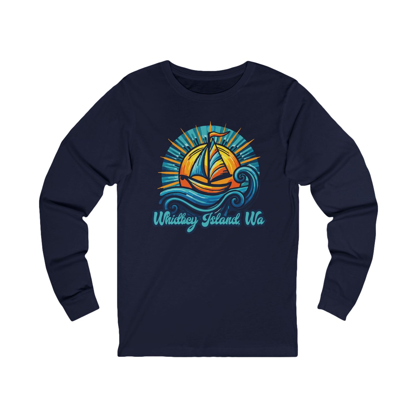 WHIDBEY ISLAND WA Celebrate Unisex Jersey Long Sleeve Tee