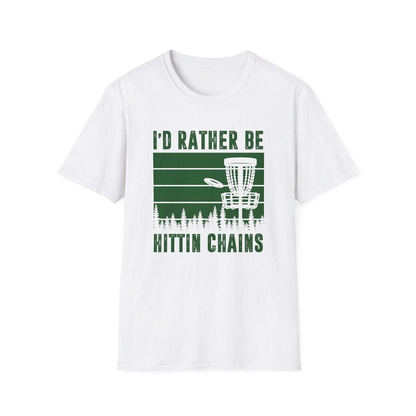 ID RATHER BE - DISC GOLF Unisex Softstyle T-Shirt