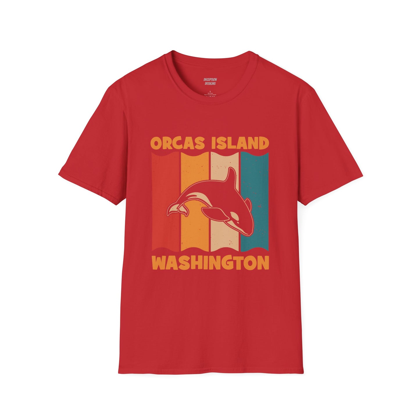 ORCAS ISLAND 2 WHALE Unisex Softstyle T-Shirt