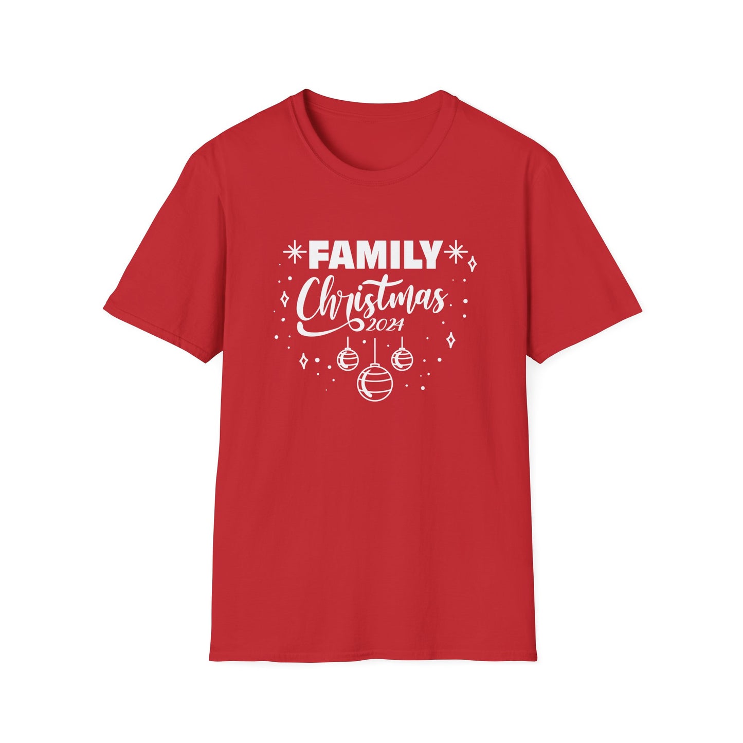 FAMILY CHRISTMAS 2024 Ornaments Unisex Softstyle T-Shirt