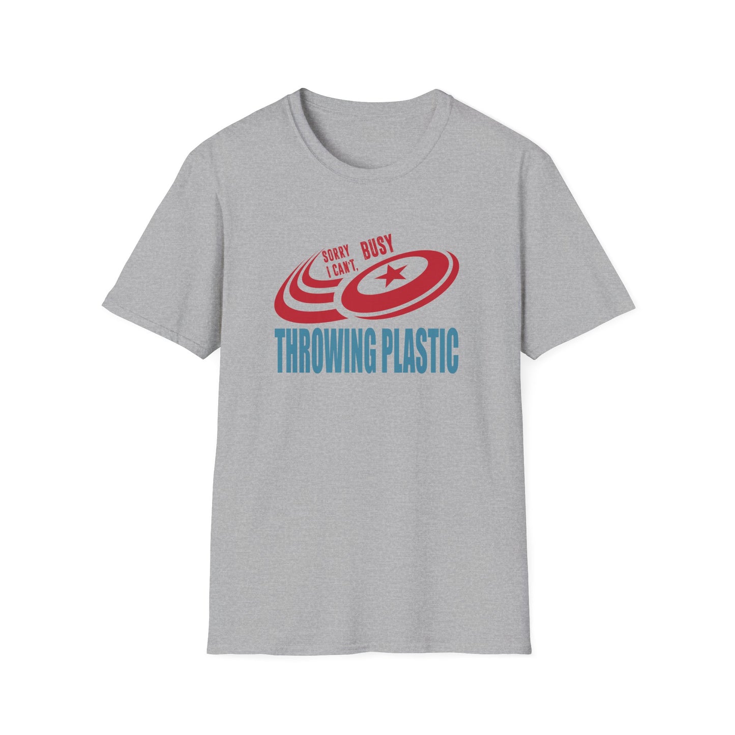 CANT.. THROWING PLASTIC Unisex Softstyle T-Shirt
