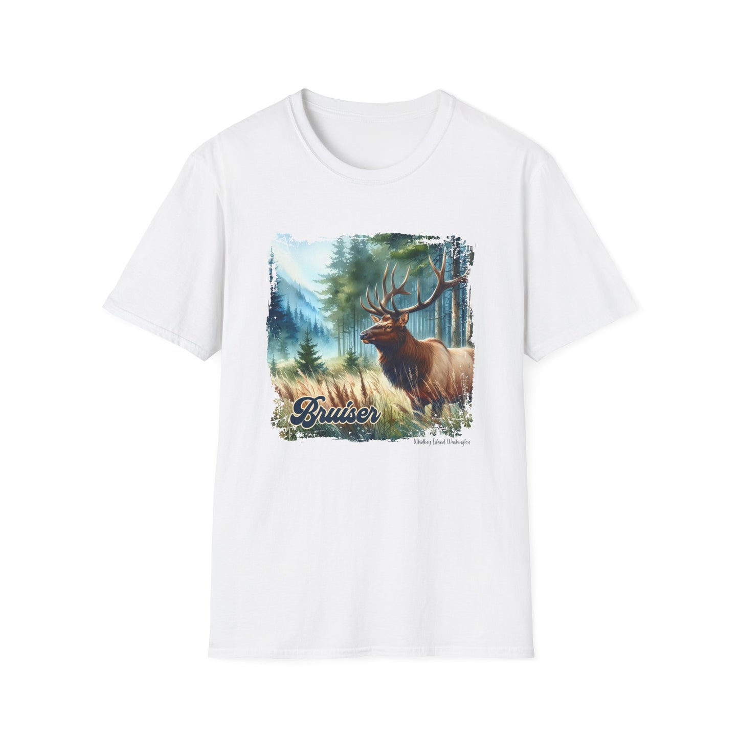 5 Bruiser - Whidbey Island Elk - Unisex Softstyle T-Shirt