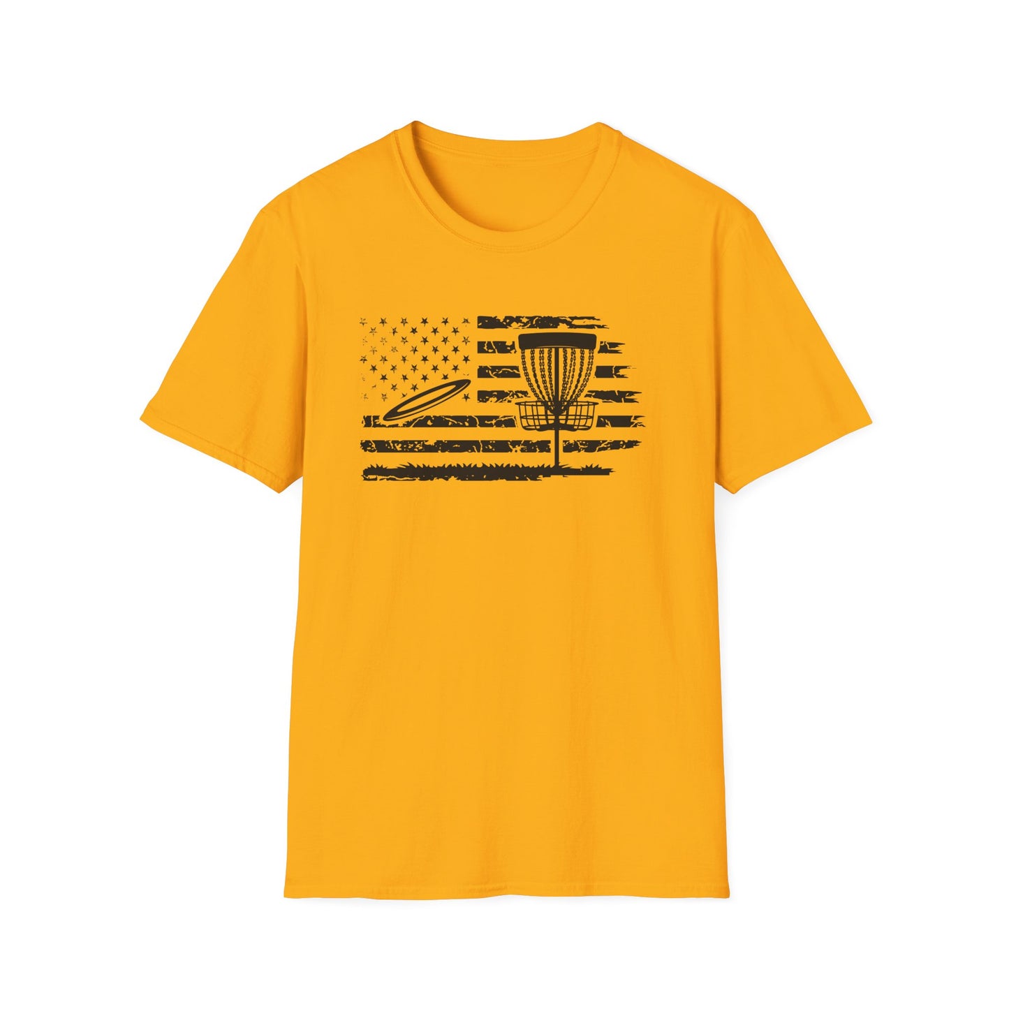 FLAG USA - DISC GOLF Unisex Softstyle T-Shirt