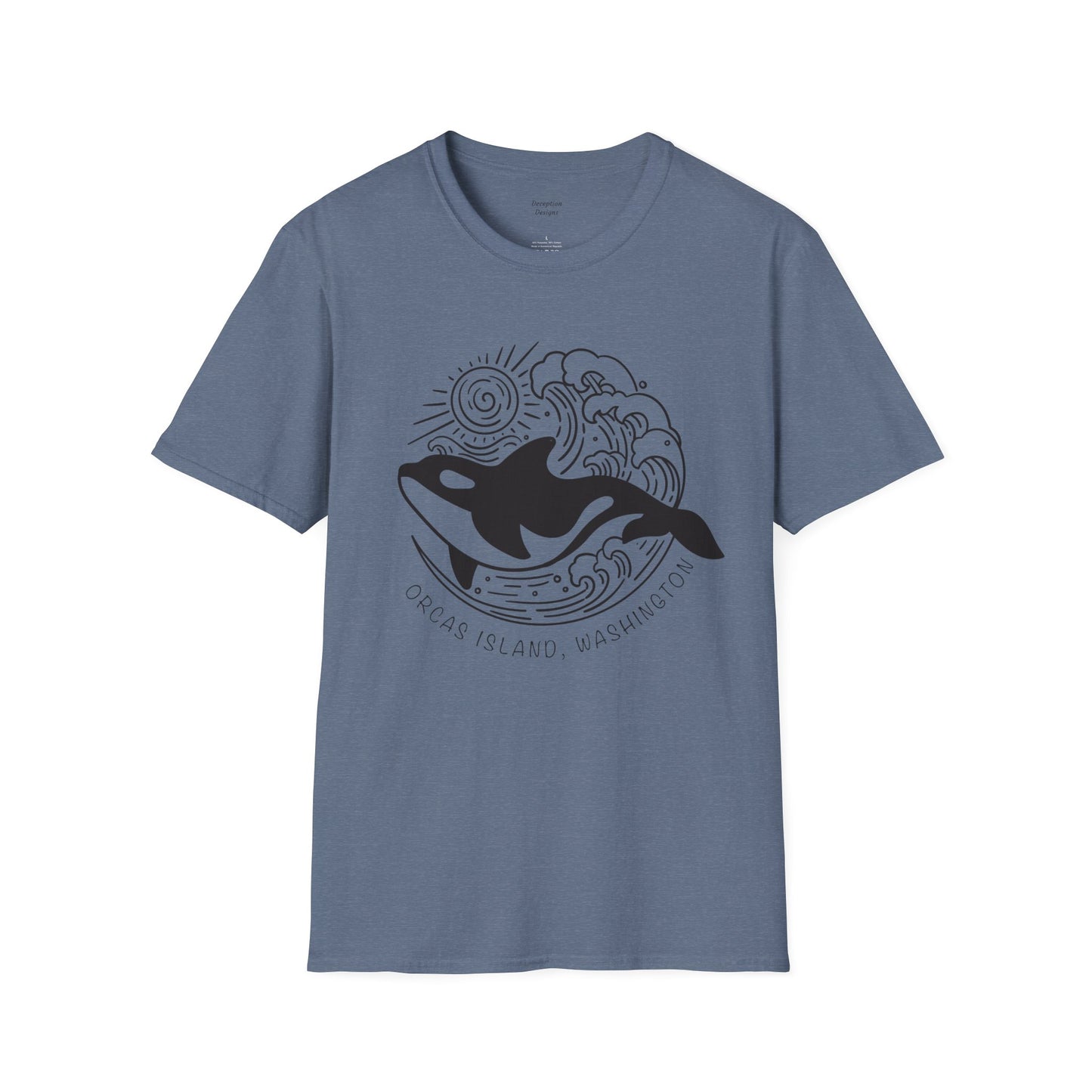ORCAS ISLAND - Ocean Whale Unisex Softstyle T-Shirt - Bulk