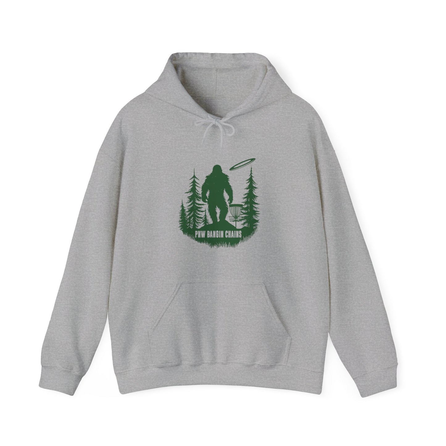 PNW BANGIN CHAINS - BIG FOOT, Unisex Heavy Blend™ Hooded Sweatshirt