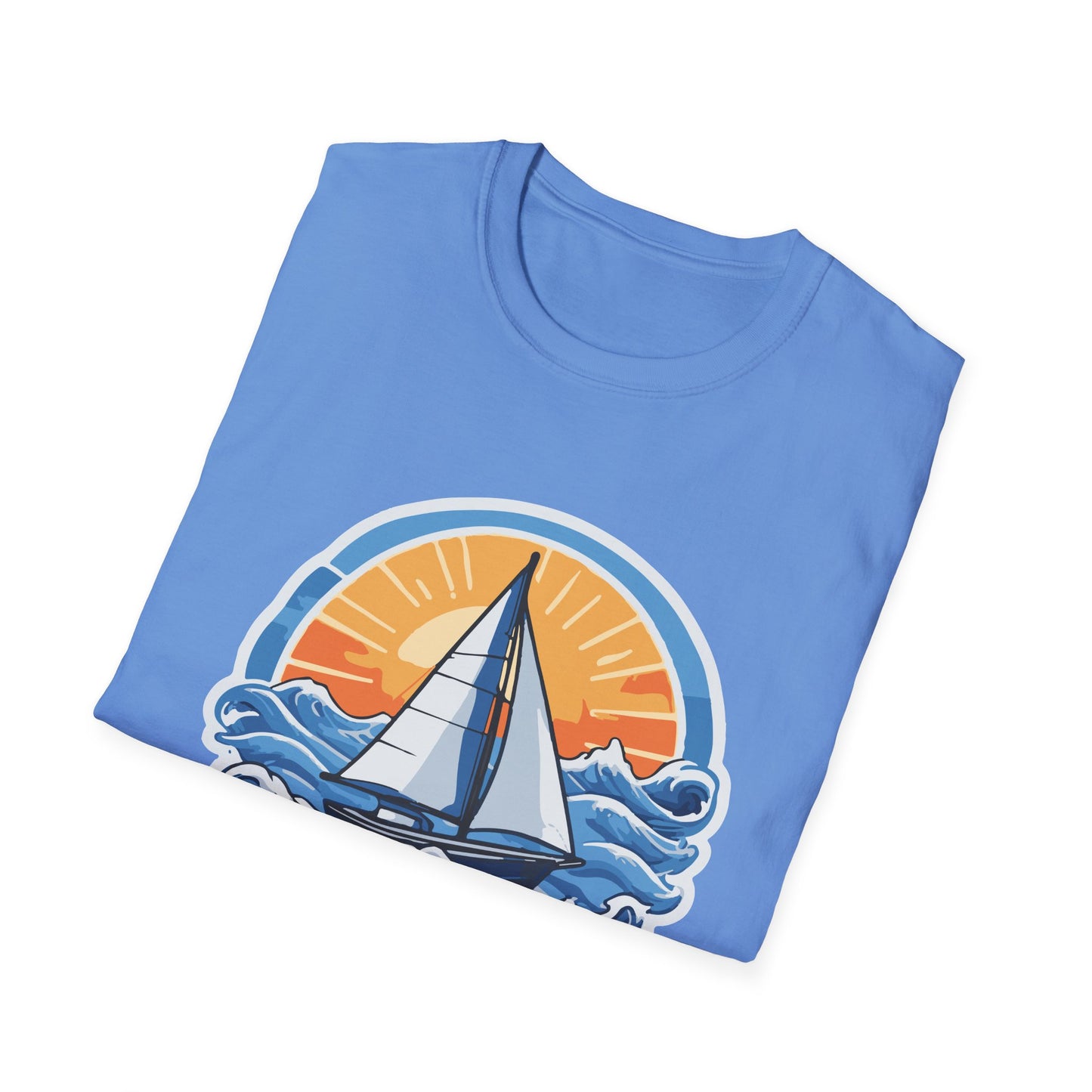 WHIDBEY ISLAND WA Sunny Sailing Unisex Softstyle T-Shirt