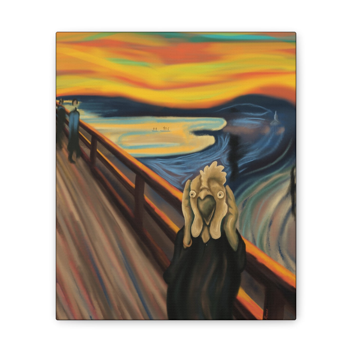 THE CLUCK BY MONUES Canvas Stretched, 0.75"