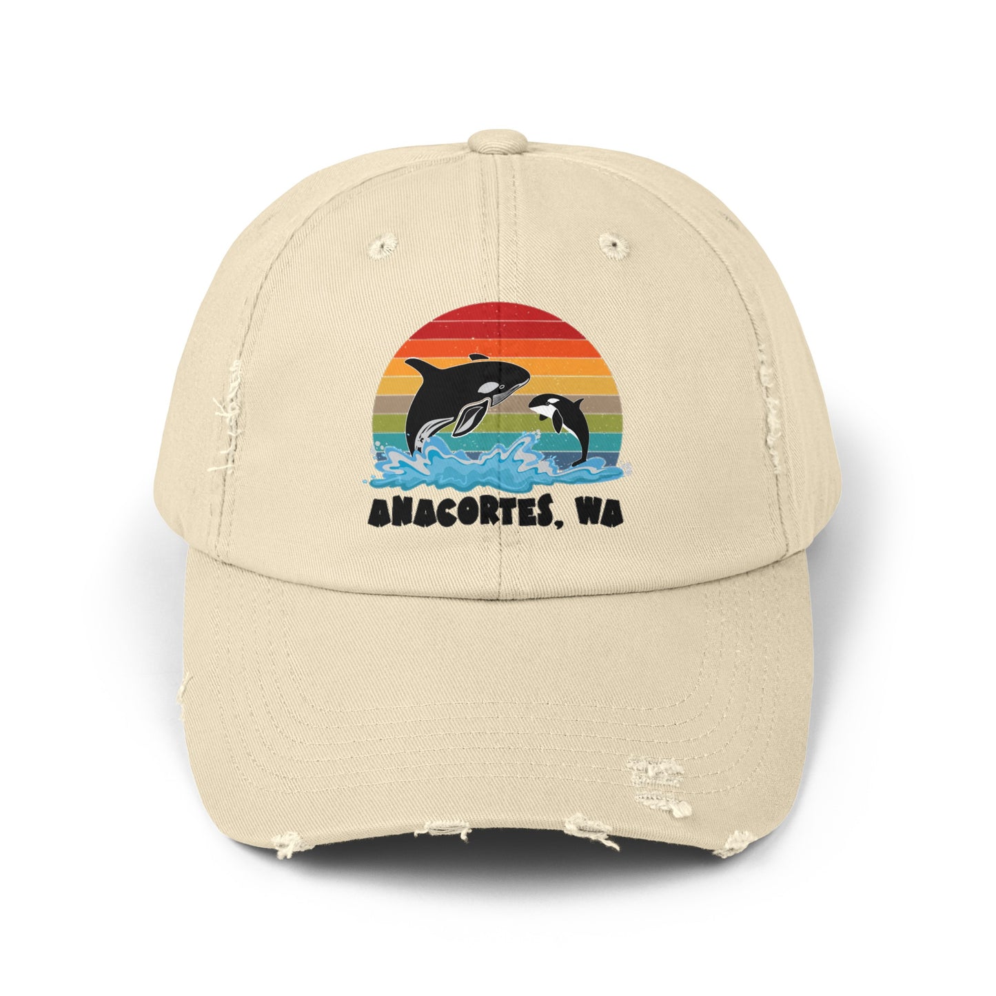 ORCAS ANACORTES Unisex Distressed Cap