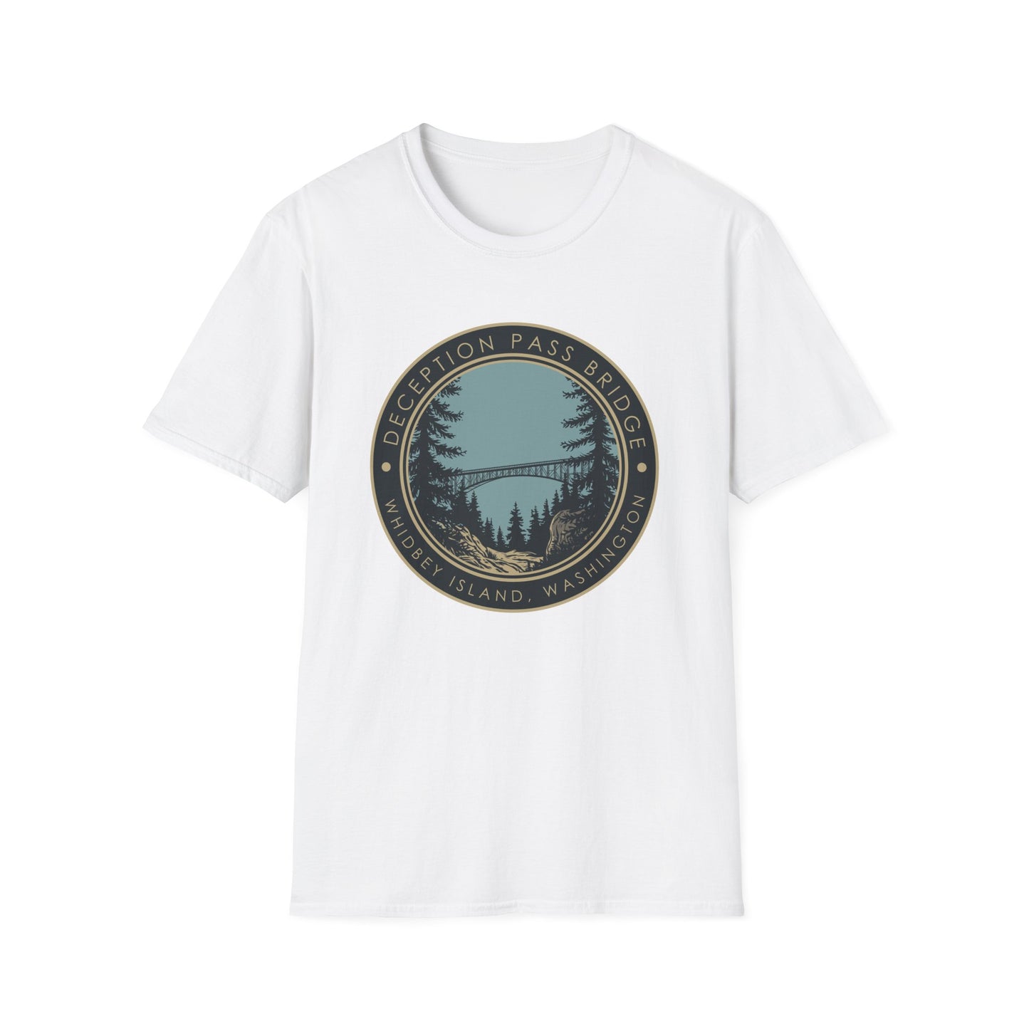 DECEPTION PASS BRIDGE, LOOKOUT Unisex Softstyle T-Shirt