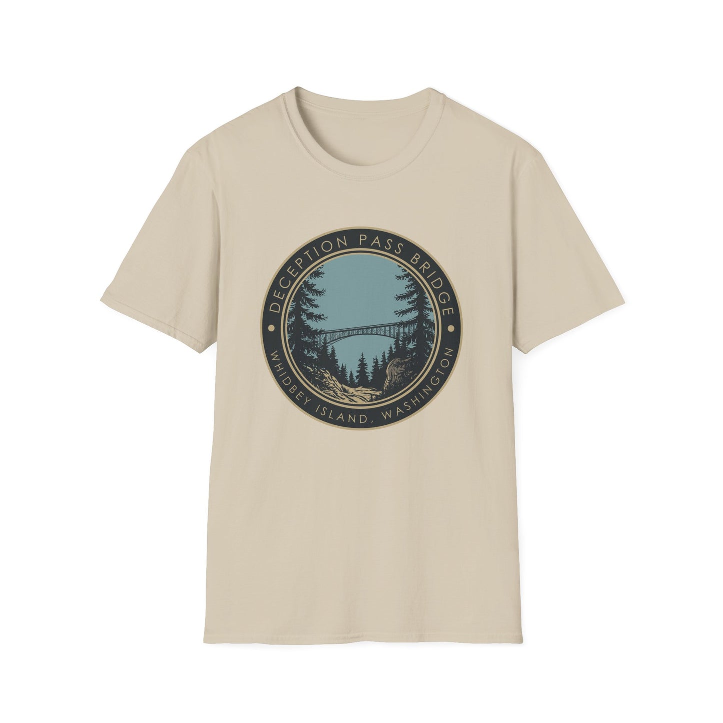 DECEPTION PASS BRIDGE, LOOKOUT Unisex Softstyle T-Shirt