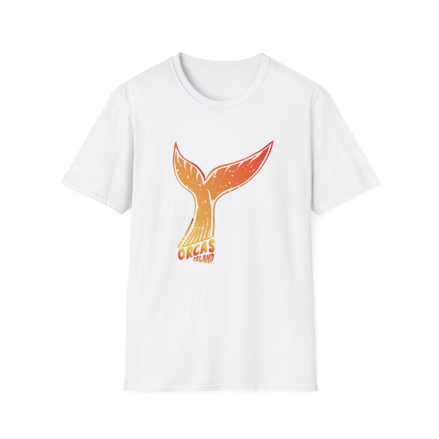 SUNSET WHALE ORCAS Unisex Softstyle T-Shirt