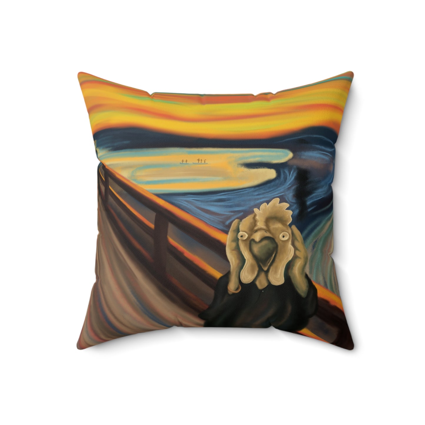 THE CLUCK BY MONUES Polyester Square Pillow