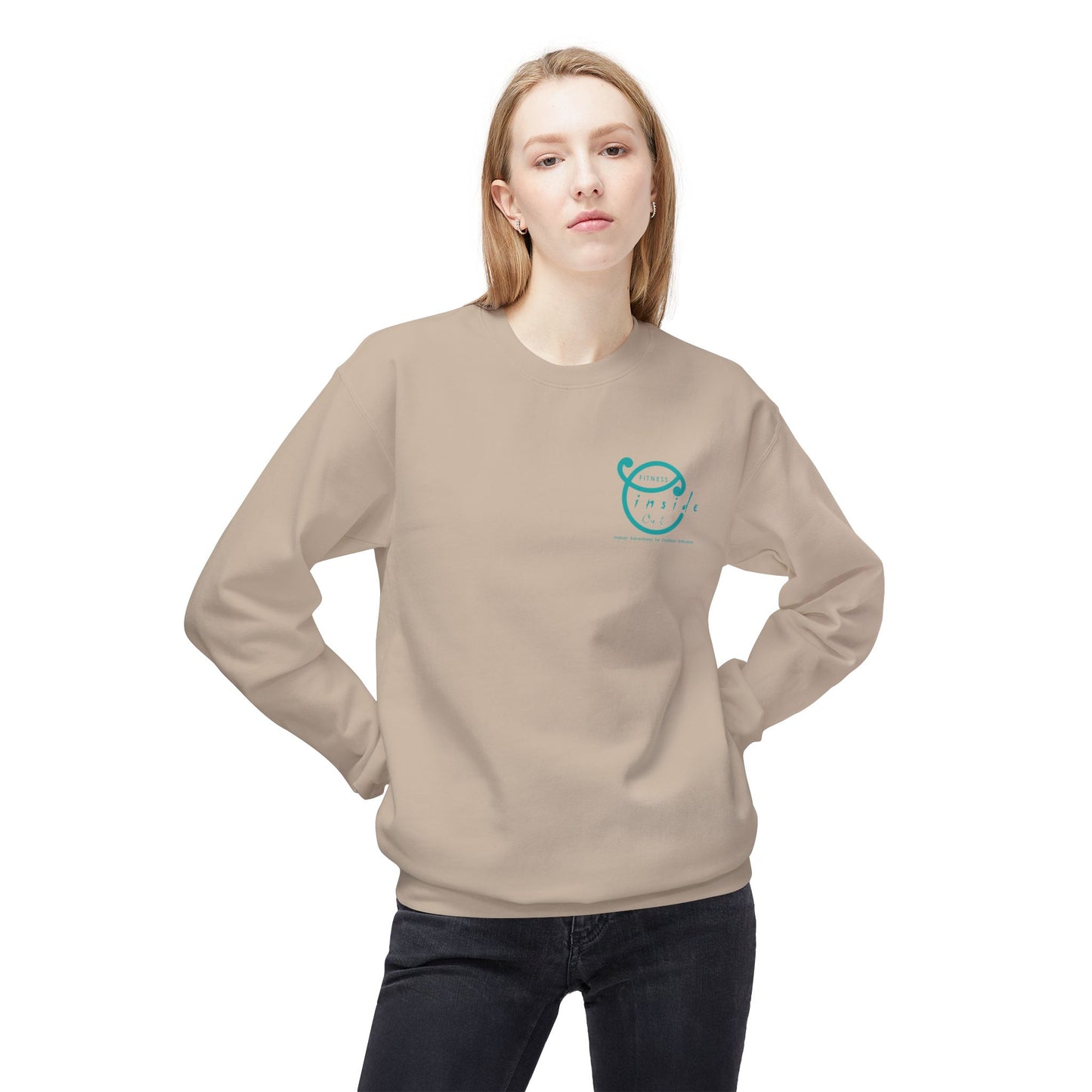 IO FITNESS Unisex Midweight Softstyle Fleece Crewneck Sweatshirt