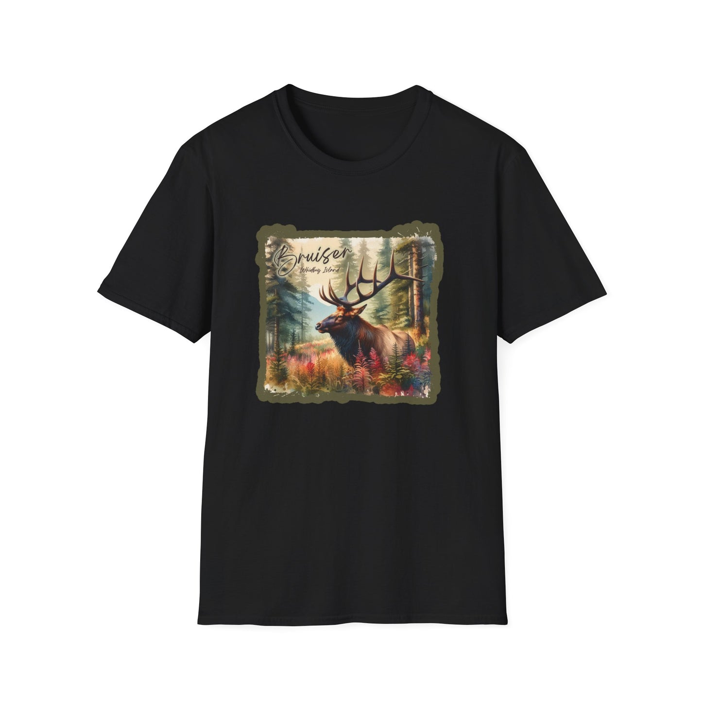 2 Bruiser - Whidbey Island Elk - Unisex Softstyle T-Shirt