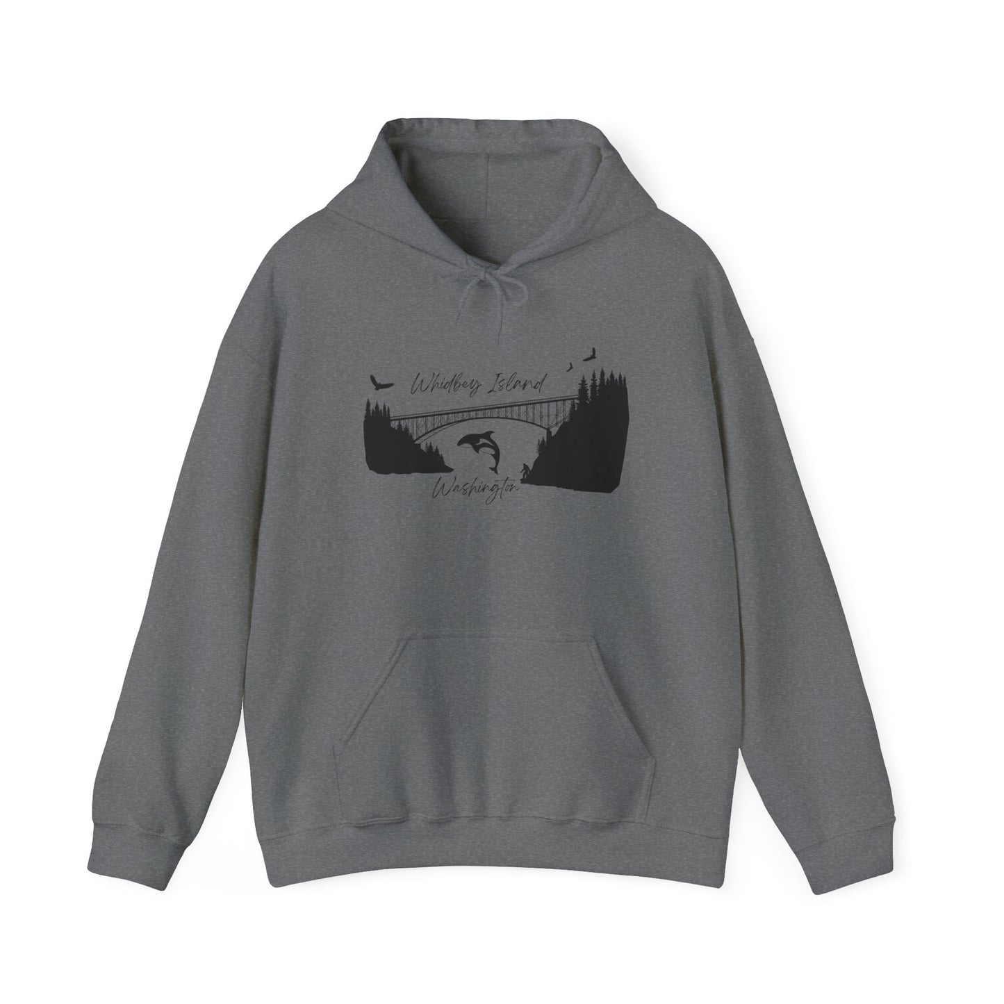 DECEPTION PASS BRIDGE, SCENE Unisex Heavy Blend™ Hooded Sweatshirt