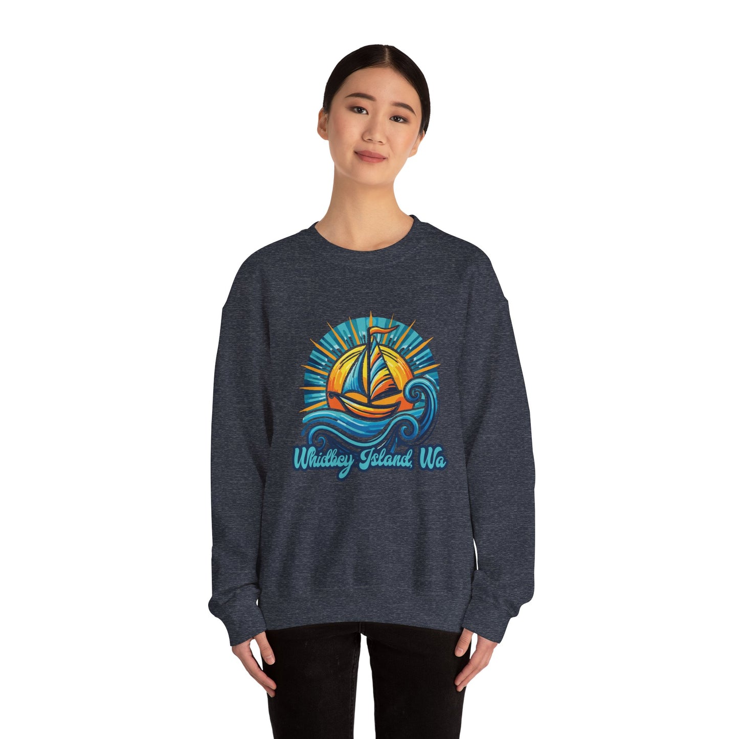 WHIDBEY ISLAND WA Celebrate Unisex Heavy Blend™ Crewneck Sweatshirt