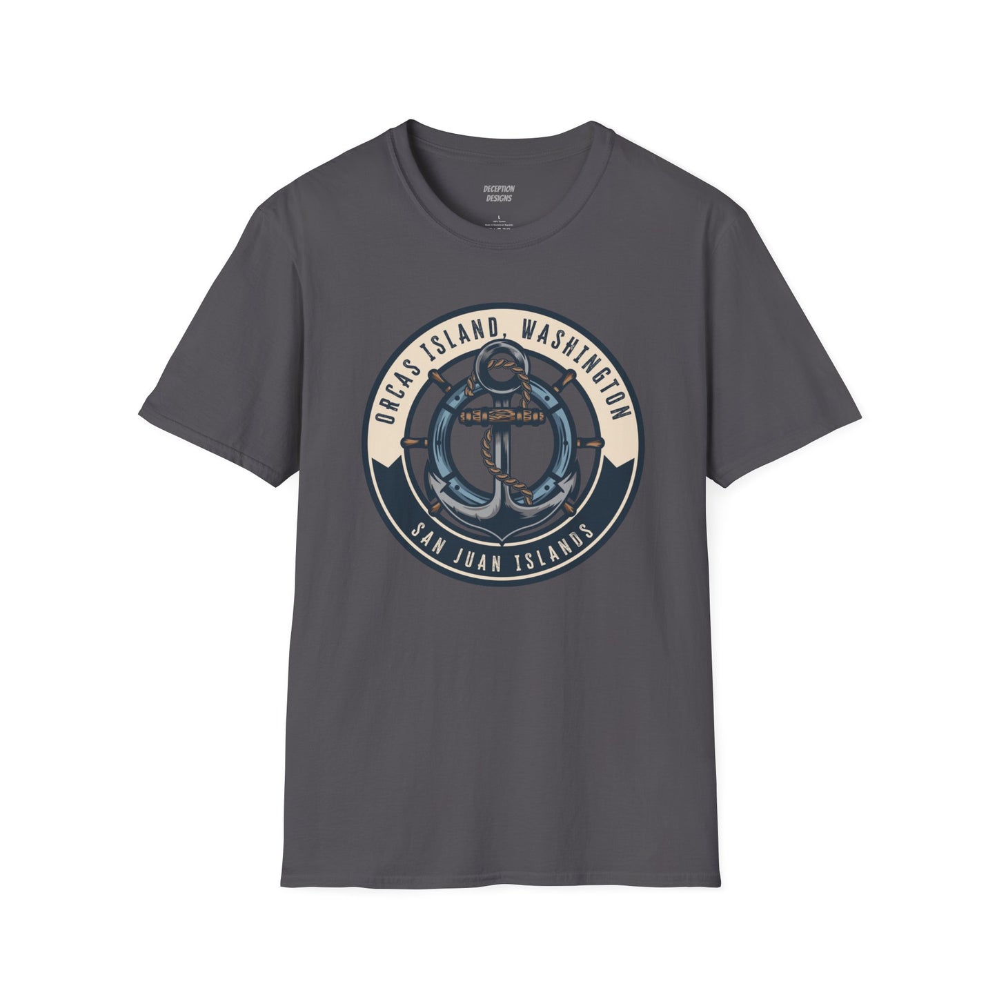 ORCAS ISLAND ANCHOR Unisex Softstyle T-Shirt