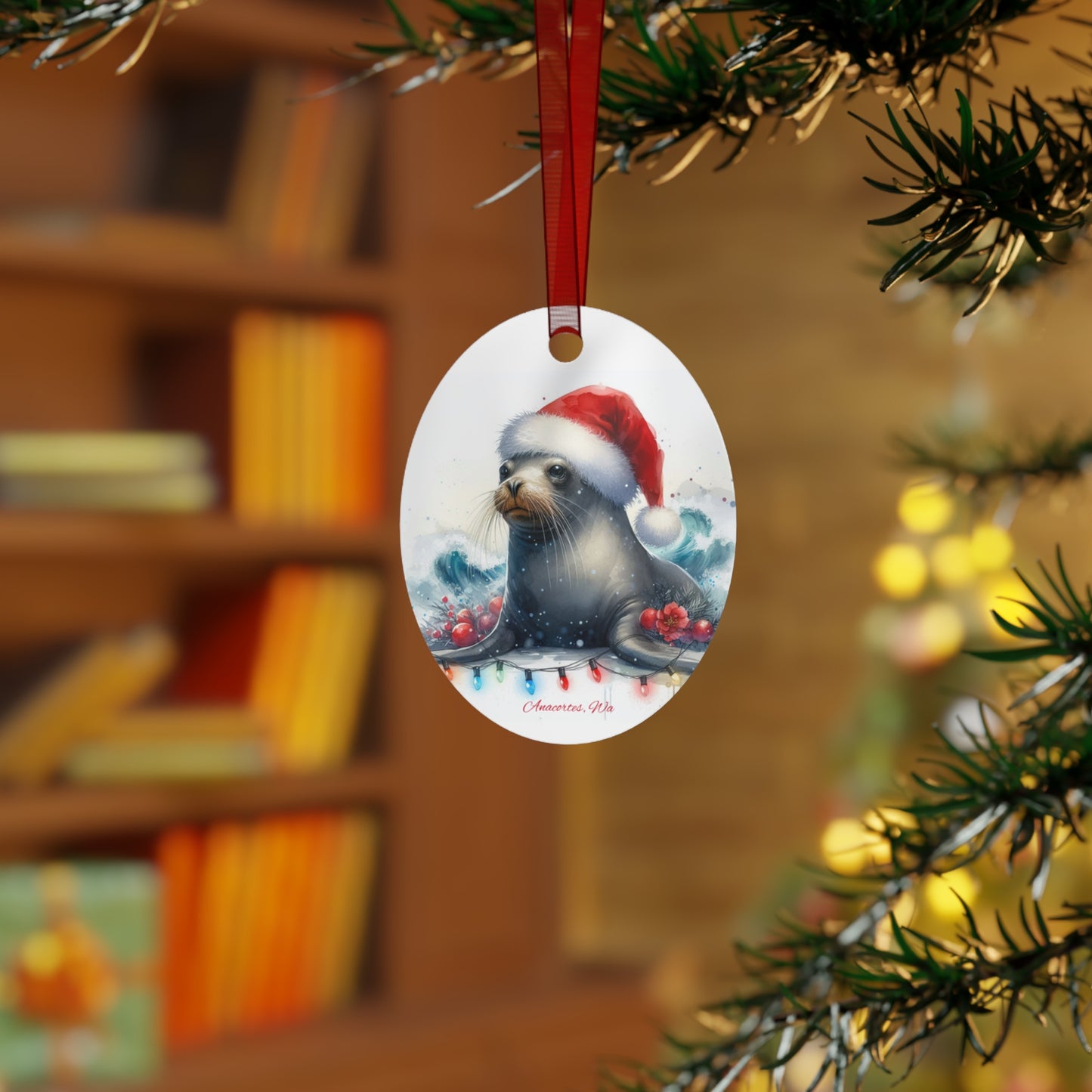 ANACORTES Elsie Mae Metal Ornament