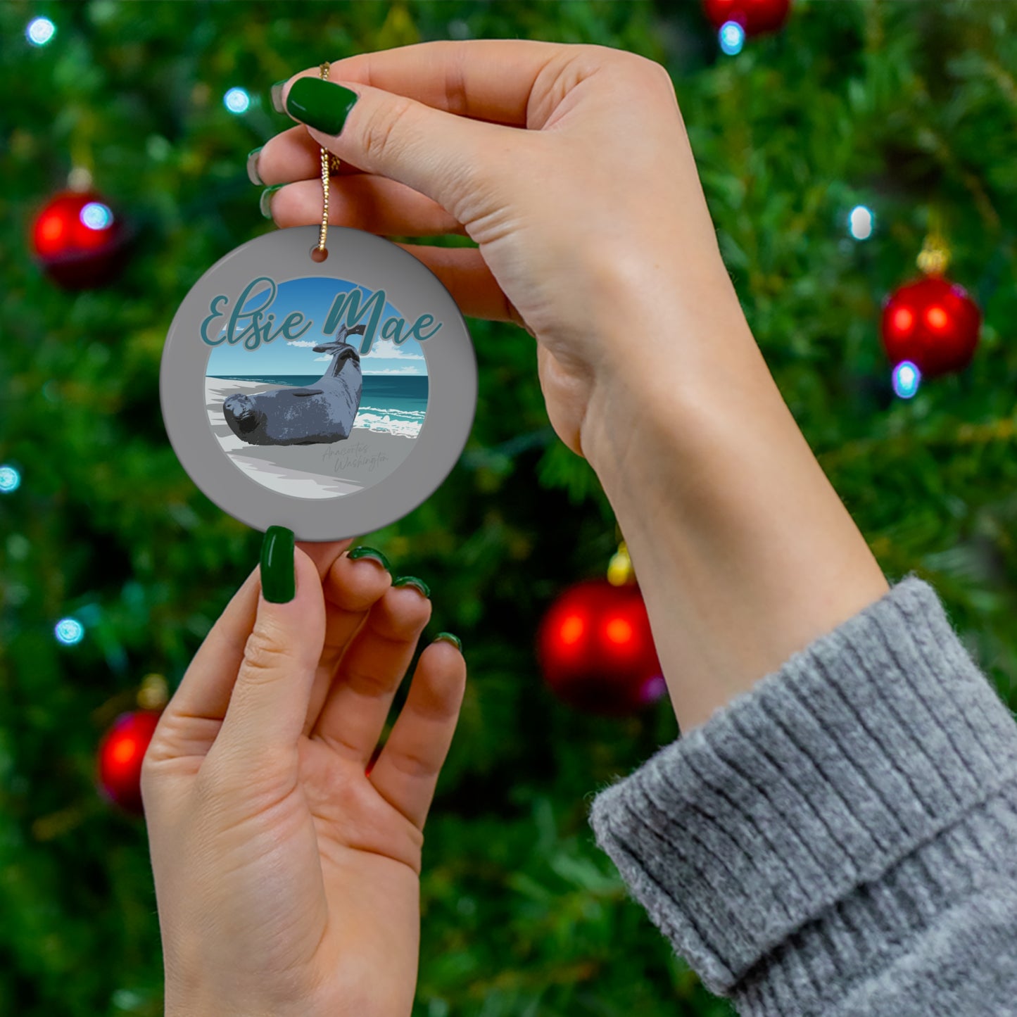ELSIE Ceramic Ornament