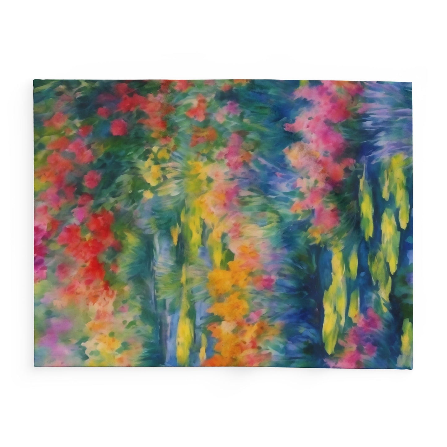 WILDFLOWER POND Arctic Fleece Blanket