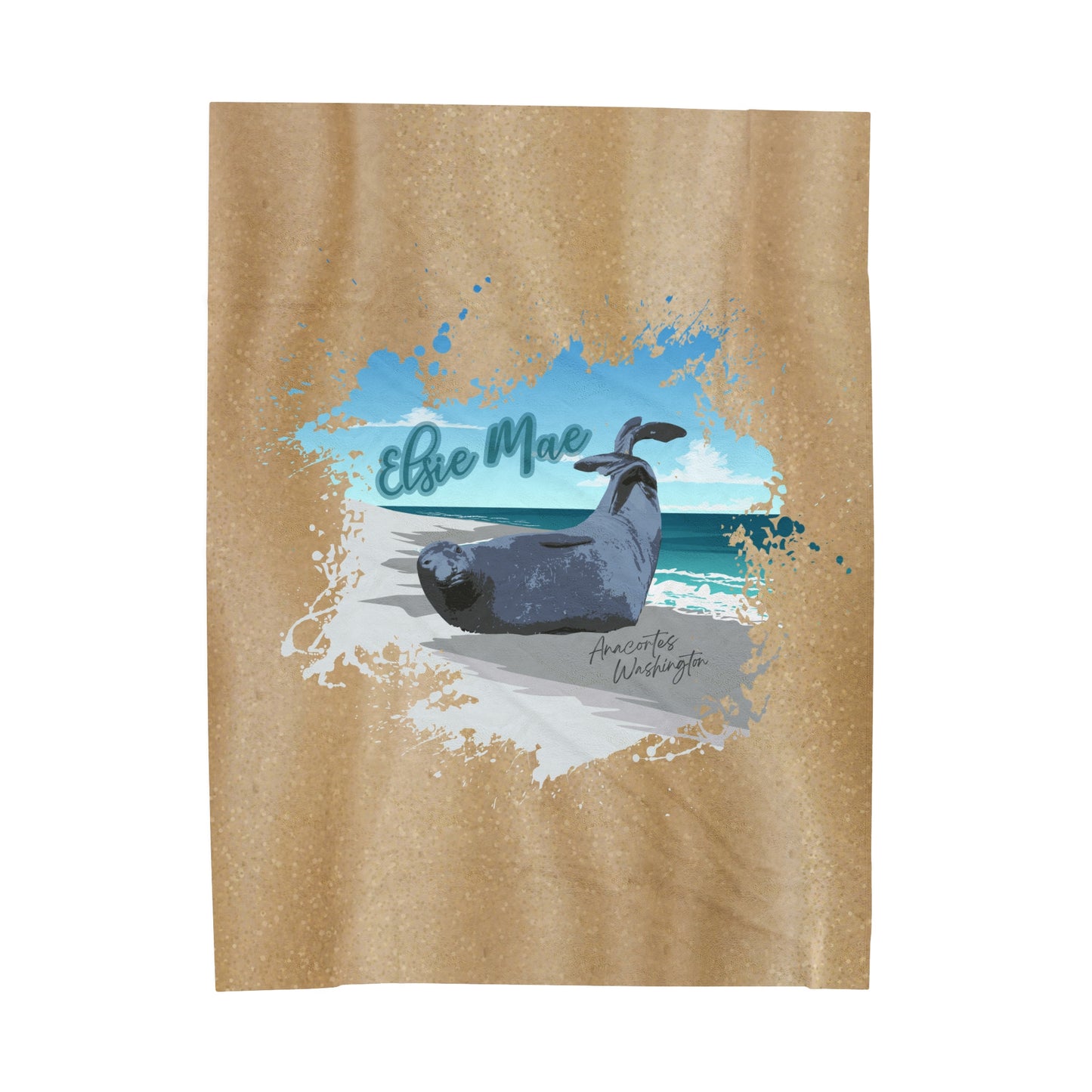 ELSIE Velveteen Plush Blanket
