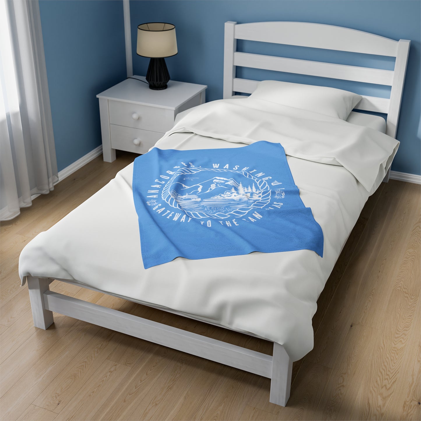 ANACORTES GATEWAY 2 Velveteen Plush Blanket