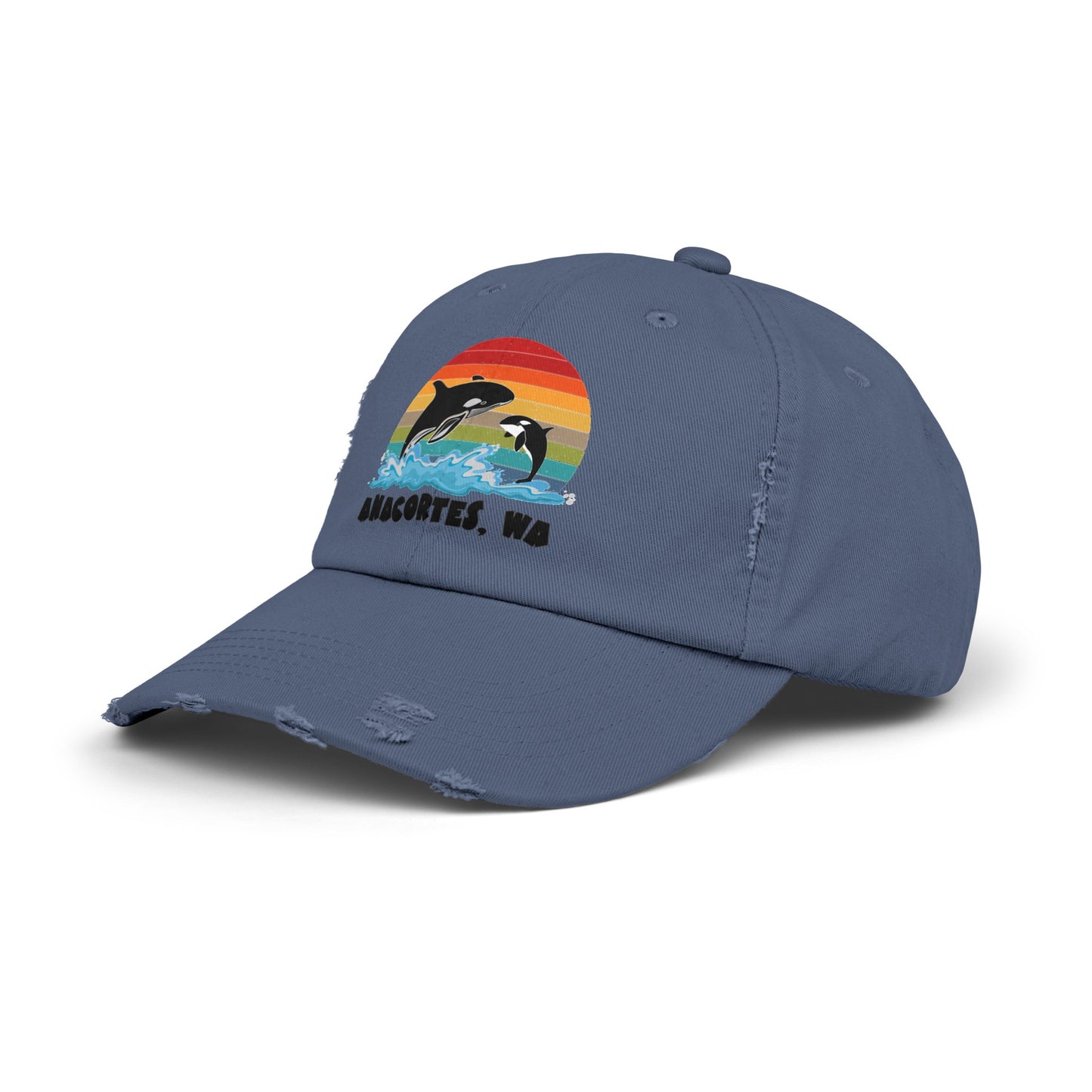ORCAS ANACORTES Unisex Distressed Cap