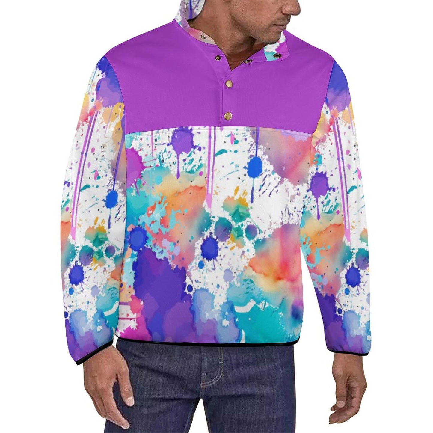 210gsm Plush Stand Collar Sweatshirt BAL (All-Over Printing)