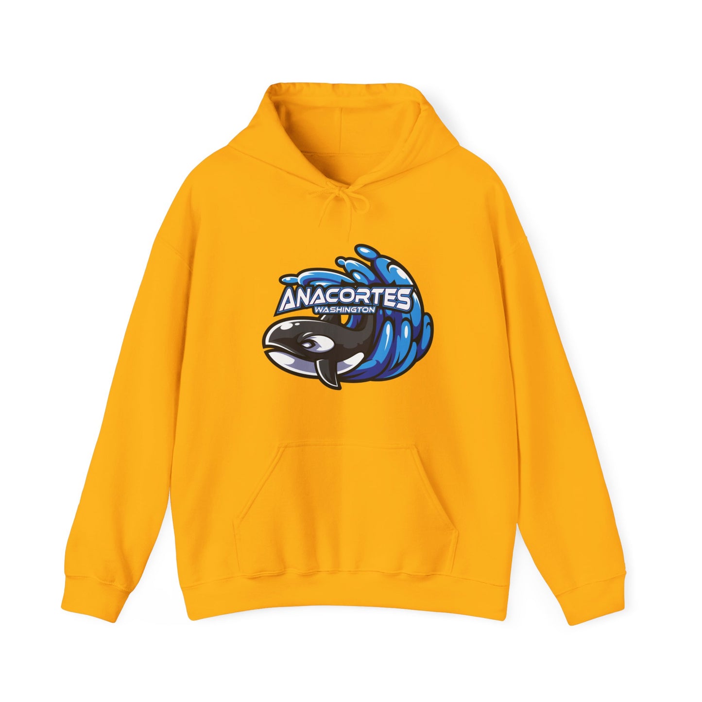 ANACORTES ORCA MASCOT Unisex Heavy Blend™ Hooded Sweatshirt