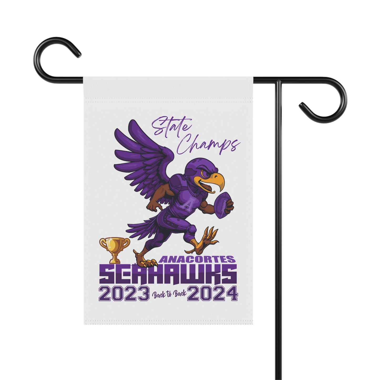2 ANACORTES SEAHAWKS CHAMPIONSHIP Garden & House FLAG