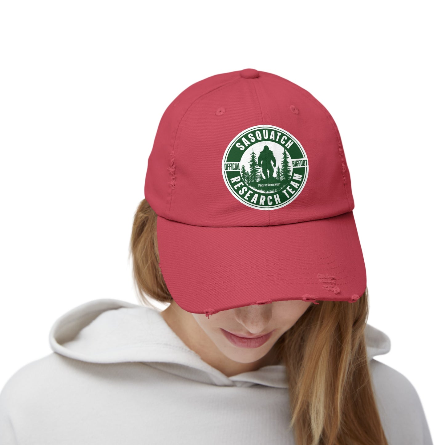 SASQUATCH - PNW Unisex Distressed Cap