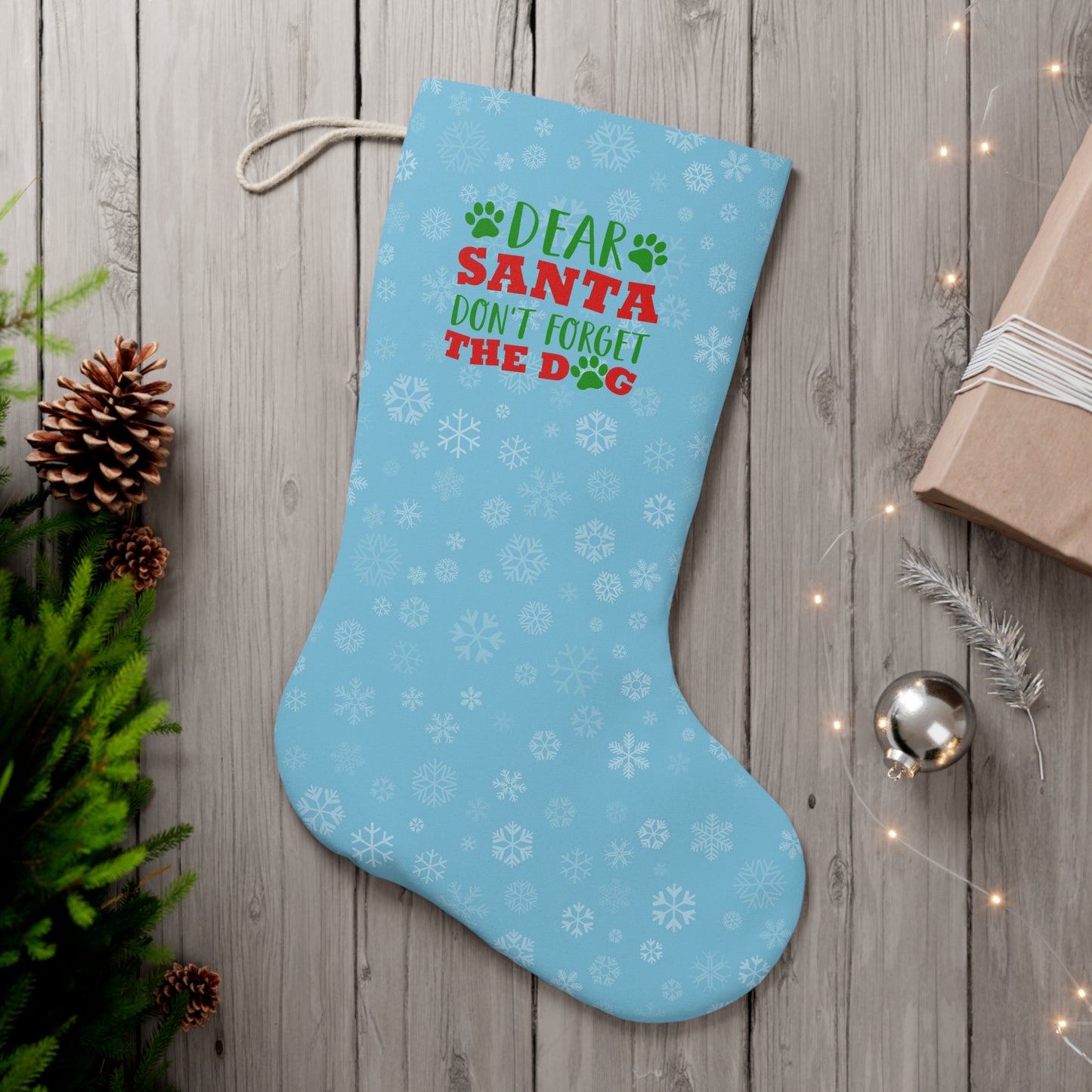 DEAR SANTA Santa Stocking