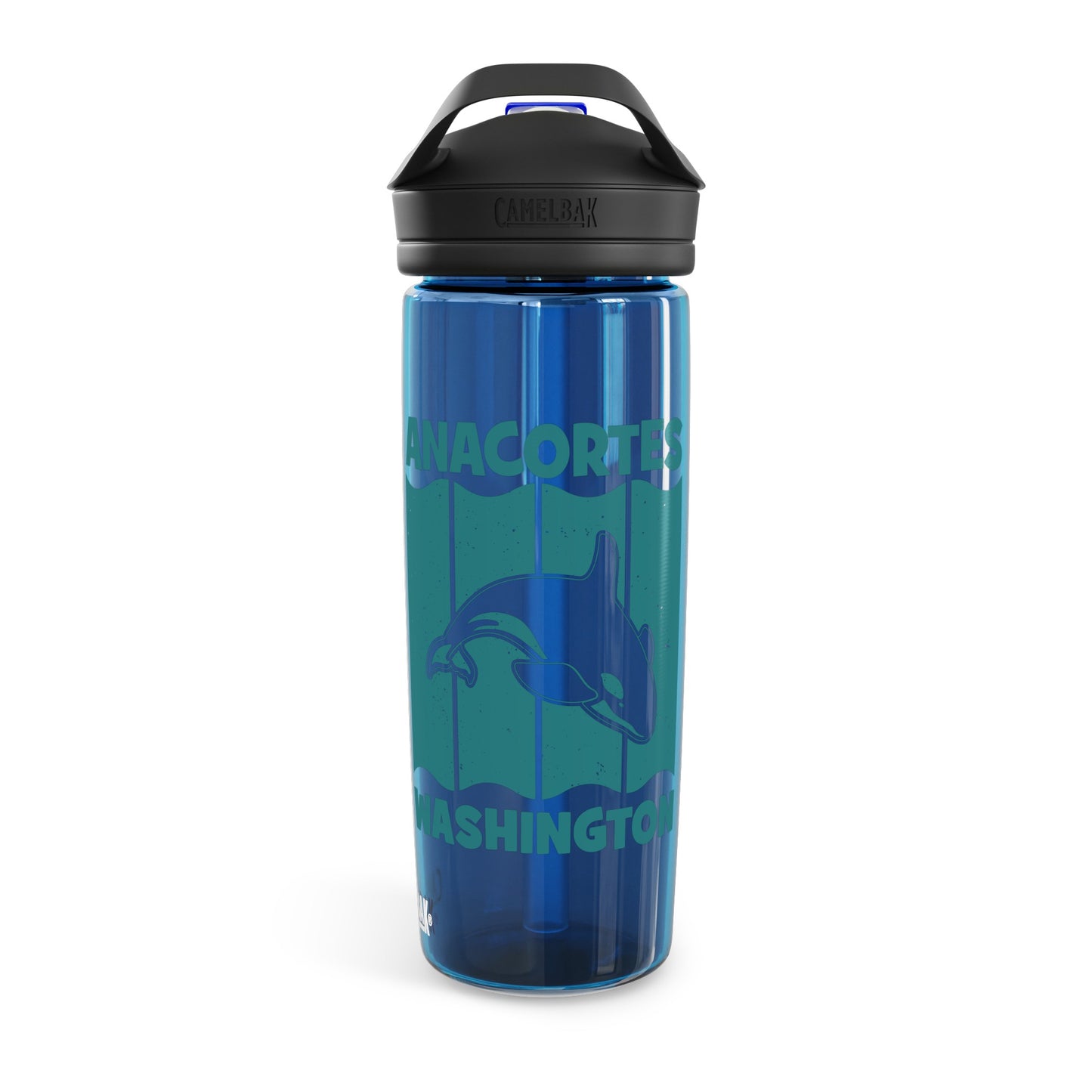 Anacortes Teal Orca CamelBak Eddy® Water Bottle, 20oz\25oz