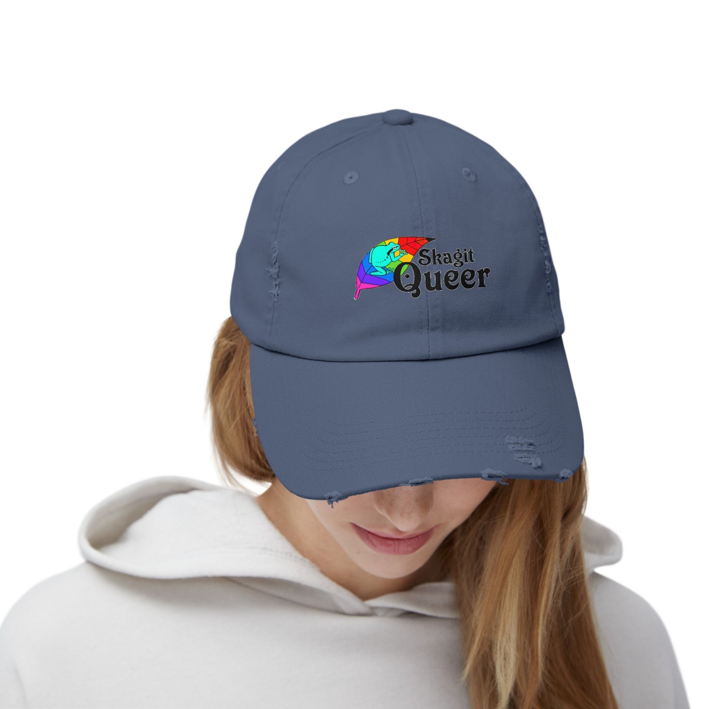 SKAGIT QUEER Unisex Distressed Cap