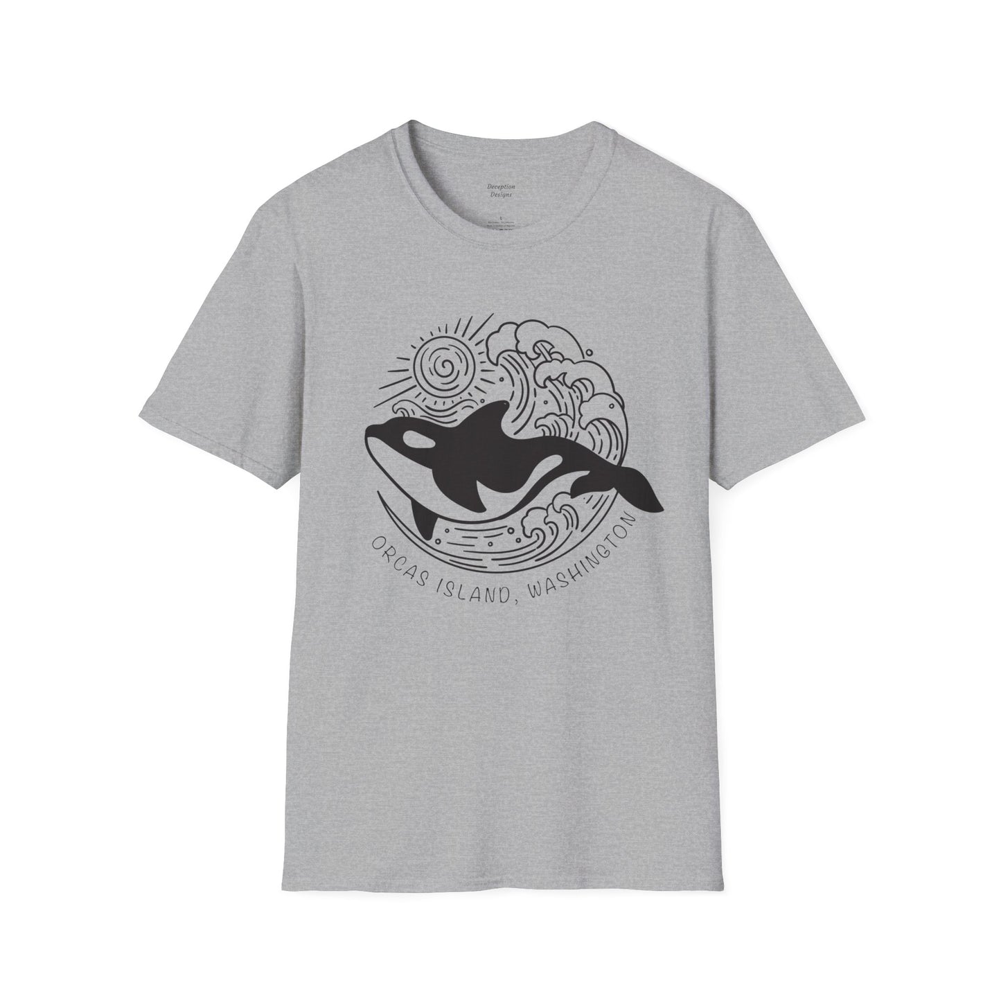 ORCAS ISLAND - Ocean Whale Unisex Softstyle T-Shirt - Bulk