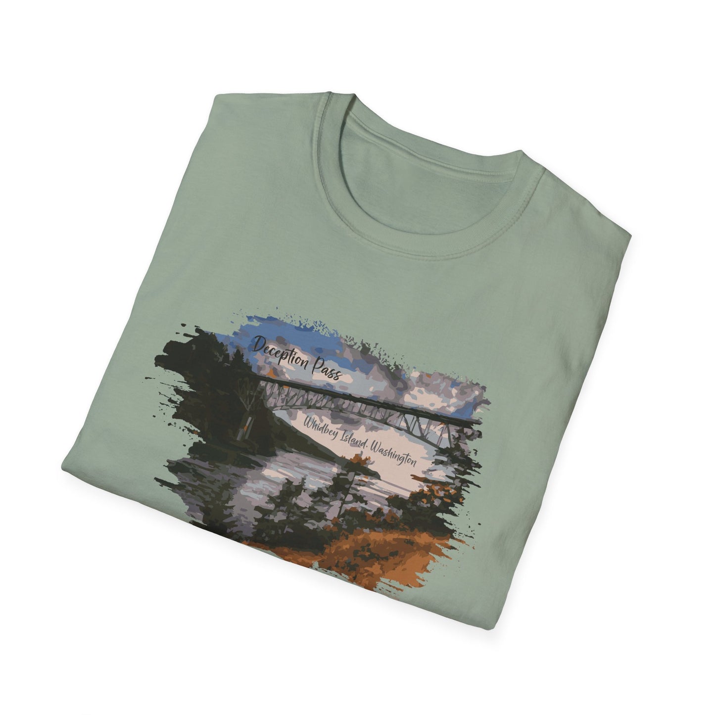 DECEPTION PASS BRIDGE, PAINTED Unisex Softstyle T-Shirt