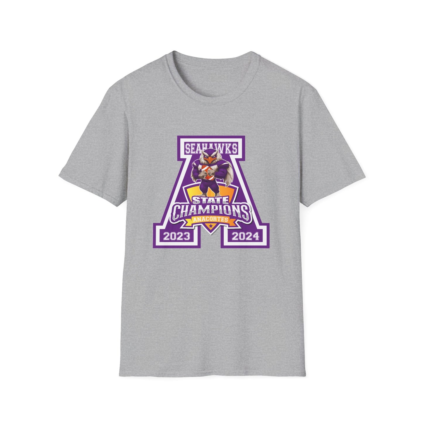 Copy of ANACORTES SEAHAWKS STATE CHAMP Unisex Softstyle T-Shirt