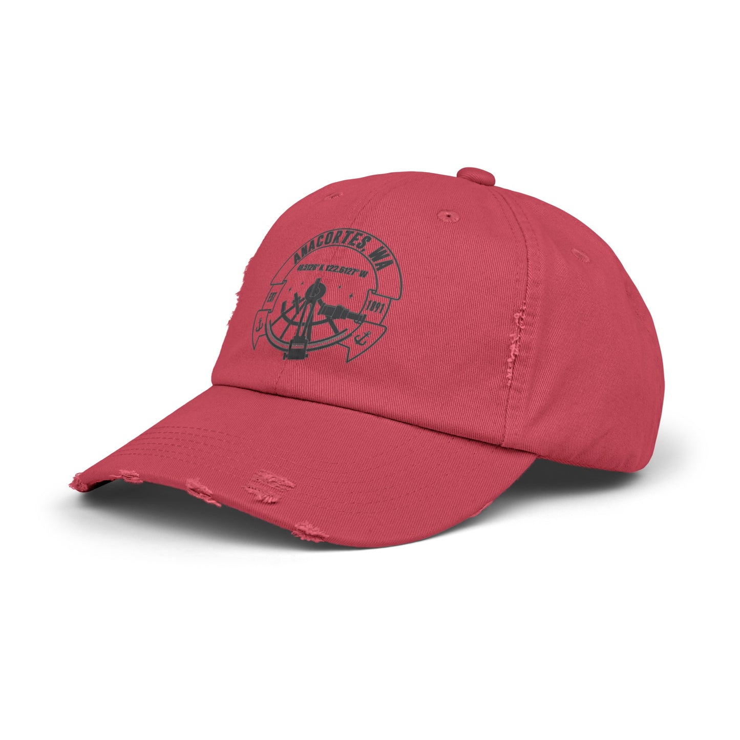 Anacortes Coordinates Unisex Distressed Cap