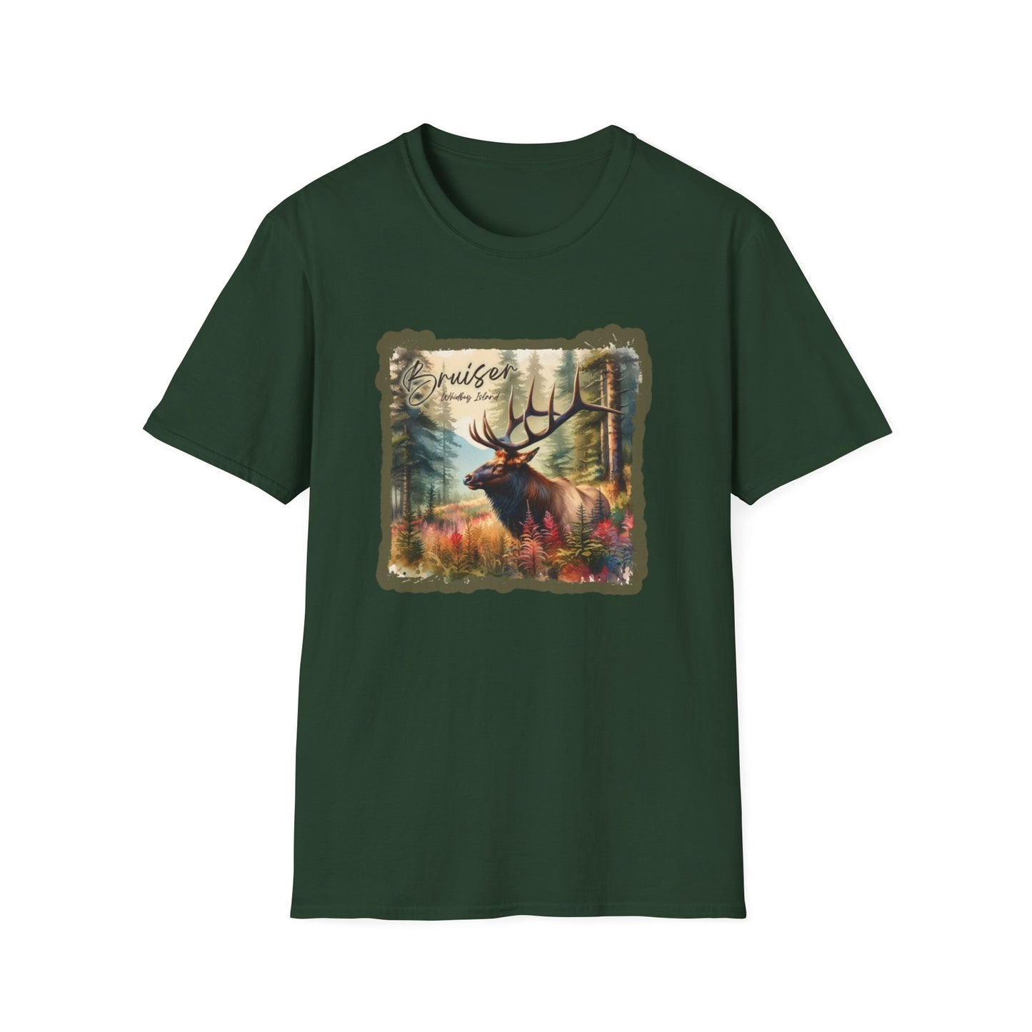 2 Bruiser - Whidbey Island Elk - Unisex Softstyle T-Shirt