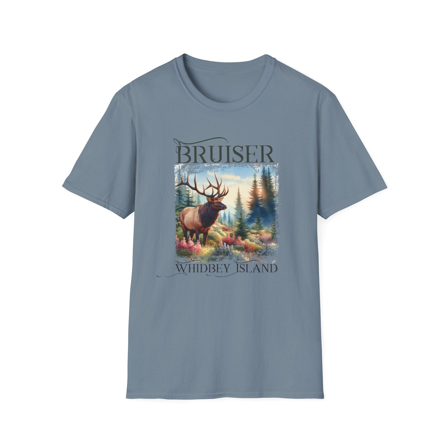 3 Bruiser - Whidbey Island Elk - Unisex Softstyle T-Shirt