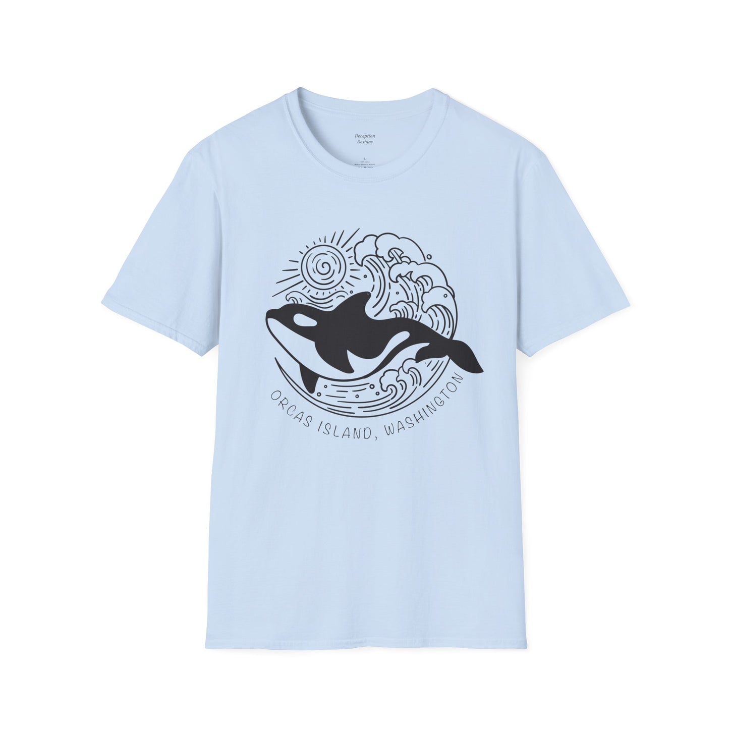 ORCAS ISLAND - Ocean Whale Unisex Softstyle T-Shirt - Bulk