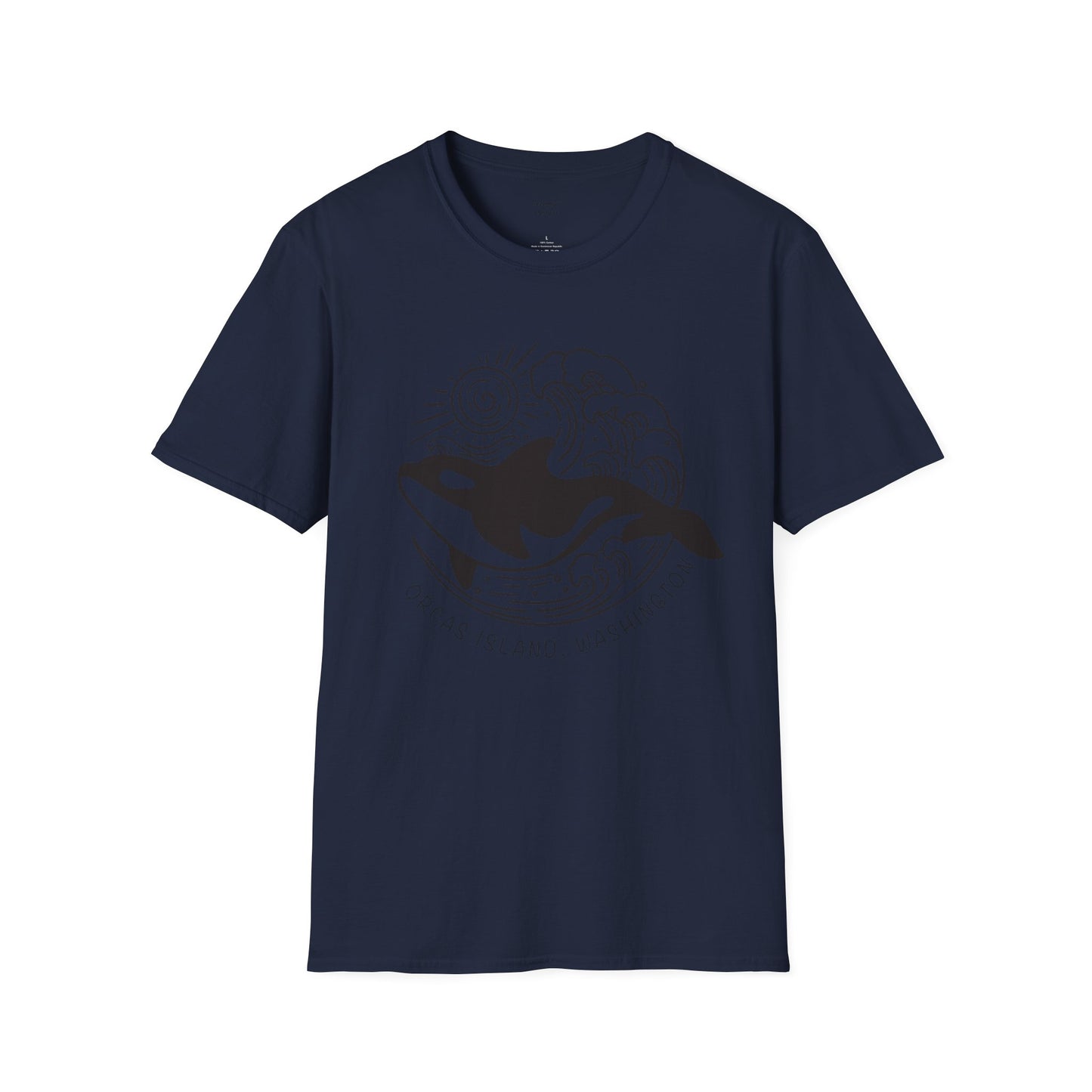 ORCAS ISLAND - Ocean Whale Unisex Softstyle T-Shirt - Bulk