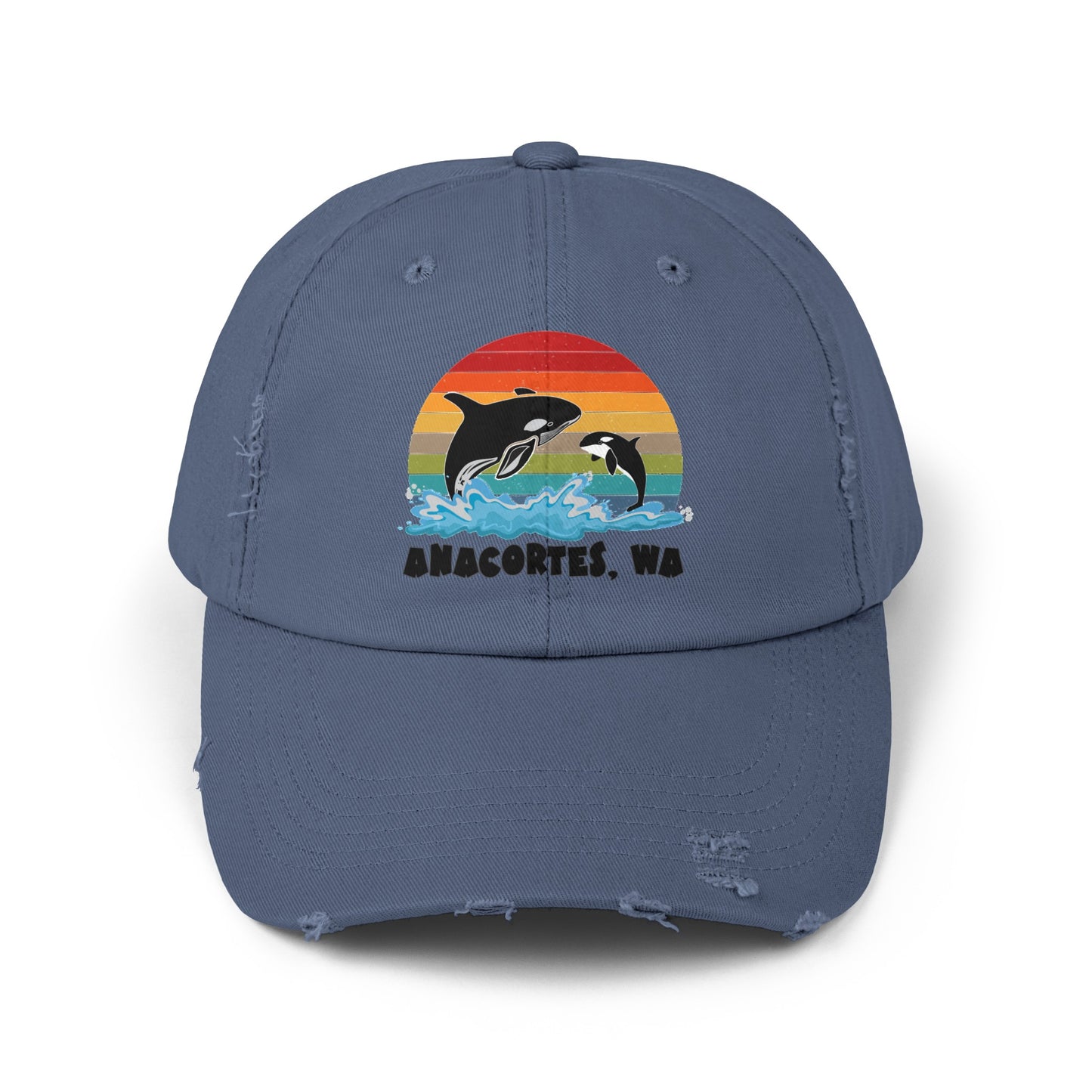 ORCAS ANACORTES Unisex Distressed Cap