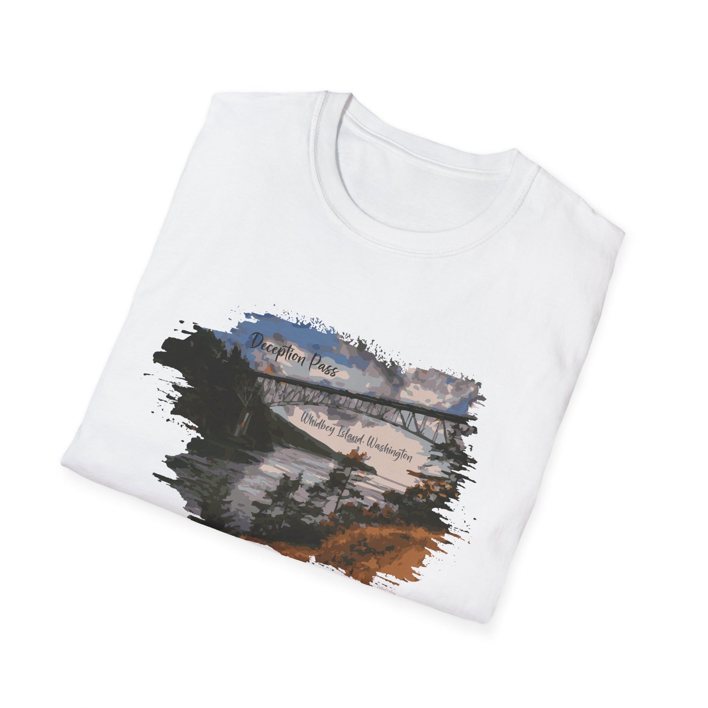 DECEPTION PASS BRIDGE, PAINTED Unisex Softstyle T-Shirt