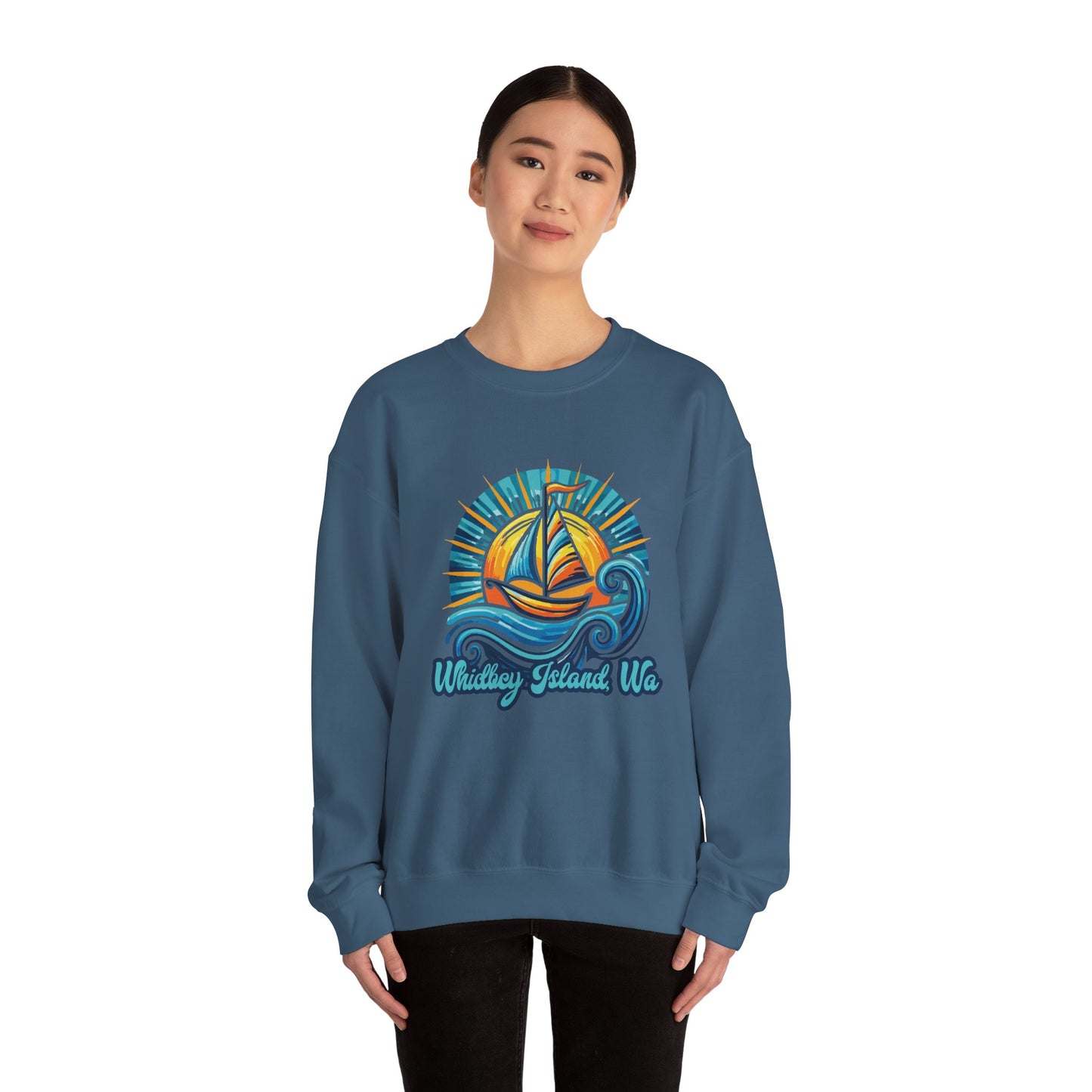 WHIDBEY ISLAND WA Celebrate Unisex Heavy Blend™ Crewneck Sweatshirt