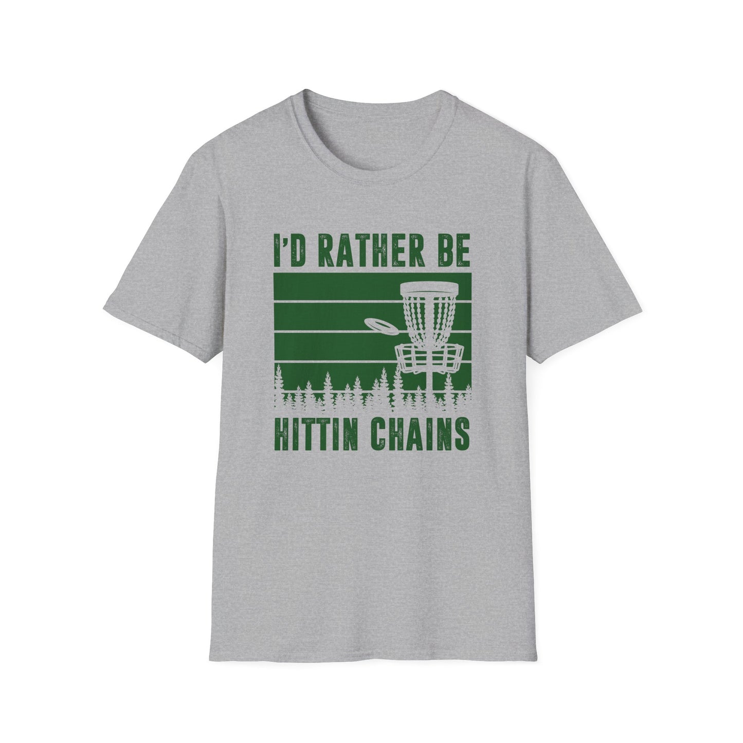 ID RATHER BE - DISC GOLF Unisex Softstyle T-Shirt
