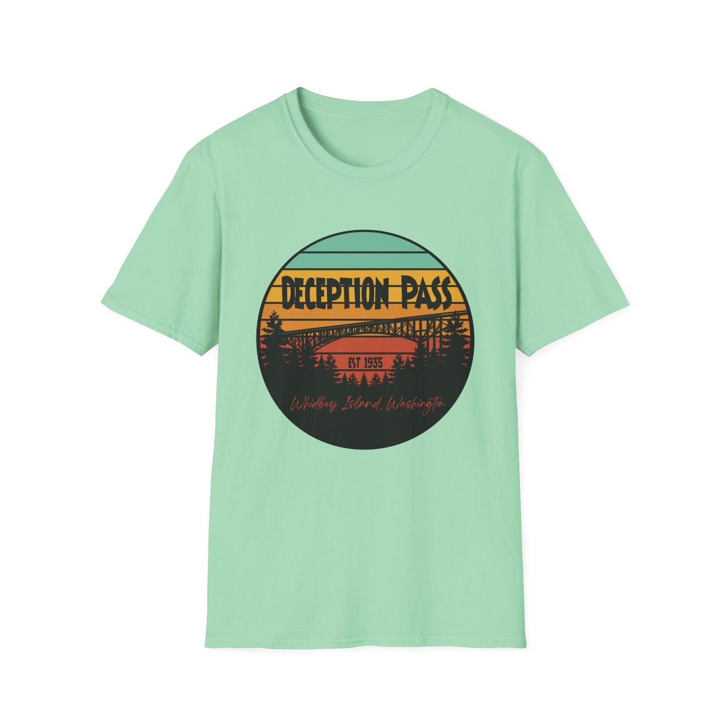 DECEPTION PASS BRIDGE, Unisex Softstyle T-Shirt